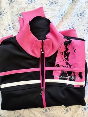 Tupac Makaveli Sport Women's Black & Pink Track Jacket